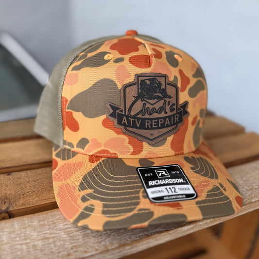 Sienna Duck Camo Chad’s ATV Repair 5 Panel Hat
