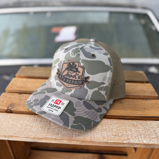 Marsh Duck Camo Chad’s ATV Repair 5 Panel Hat