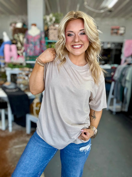 Ash Mocha Acid Wash Tshirt